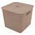 Корзина 21л Keeplex Rattan квадр с кр 30х30х28 морск песок KL130511015